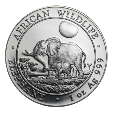 Silbermünze Somalia Elefant 1 Unze 2011 differenzbesteuert 